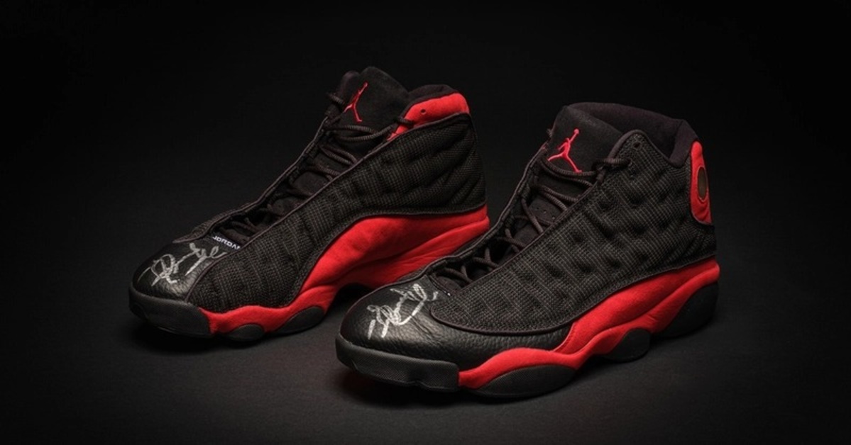 Michael Jordan's Air jordan embroidery 13s from The Last Dance Break Record as Most Expensive Pair of Sneakers at Auction